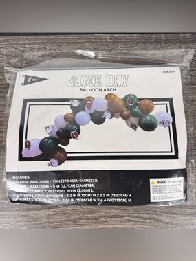 NEW Target Bullseye Playground Football Game Day Balloon Arch